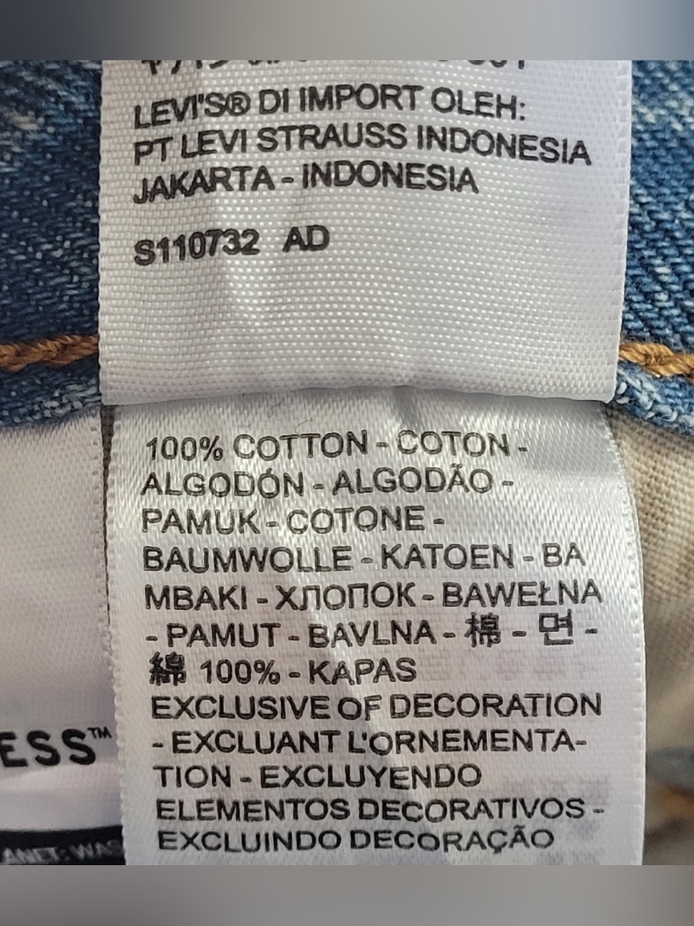 ✅ Levi’s classic 501 90s Light Wash Straight Leg Jeans size 27 - Picture 10 of 12